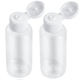Bekith 30 Pack 2 oz Plastic Empty Bottles with Flip Cap, Clear Travel Containers Travel Size Bottles with 6pcs Funnels and 48pcs Labels - BPA-free