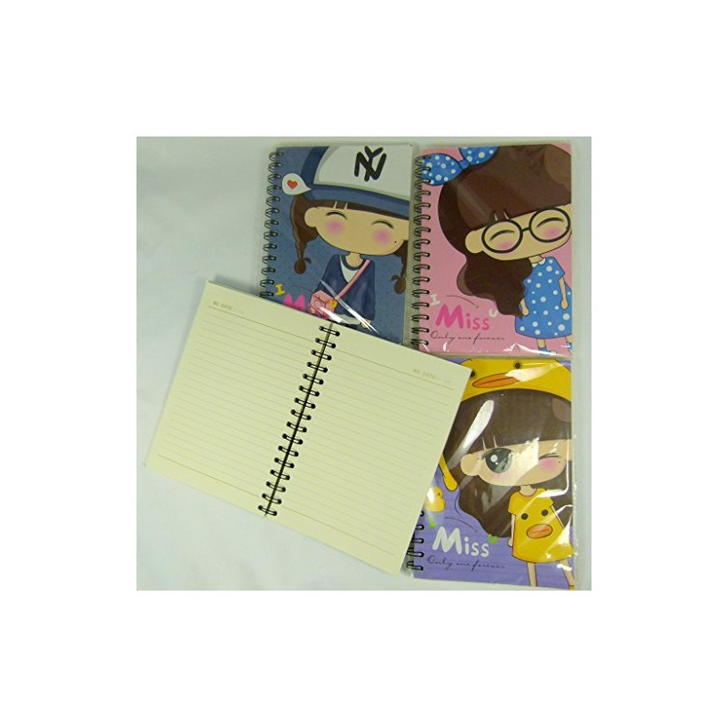 I Miss You Girl Spiral Bound Notebook (Pink)