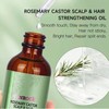 Rosemary Castor Scalp and Hair Strengthening Oil with Biotin, 60ml