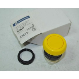 Square D Miniature Yellow Mushroom Push Button Model# D3B1Y