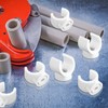 Pack of 20 Pipe Clamps 20 mm Plastic U-Hook Water