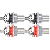 Monosaudio C401R 4Pcs RCA Socket Terminal Pure Copper Rhodium Plated
