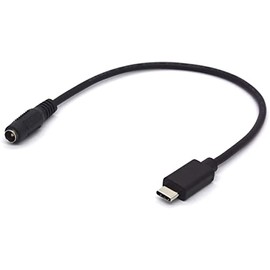 PIIHUSW Type C to DC Cable Extension - USB C to 5.5 2.5mm Power Jack Charging Cord (DC Female)