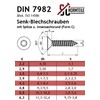 Self-tapping screws with countersunk head, 4.8 x 32 mm, pack