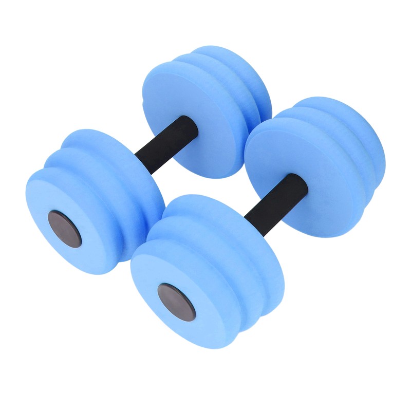 2pcs Floating Dumbbell EVA Thread Design Aquatic Exercise Dumbbell for