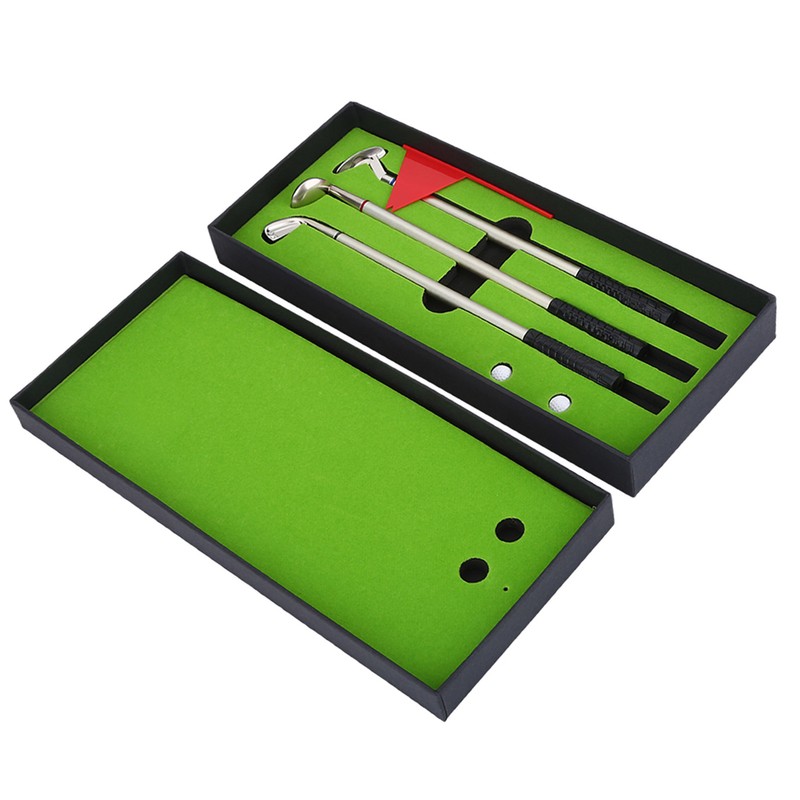 3PCS Mini Golf Clubs Ball point Pen Set with Balls