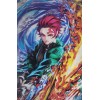 3d holographic Lenticular DEMON SLAYER Tanjiro, Inosuke, Zenitsu Poster!!