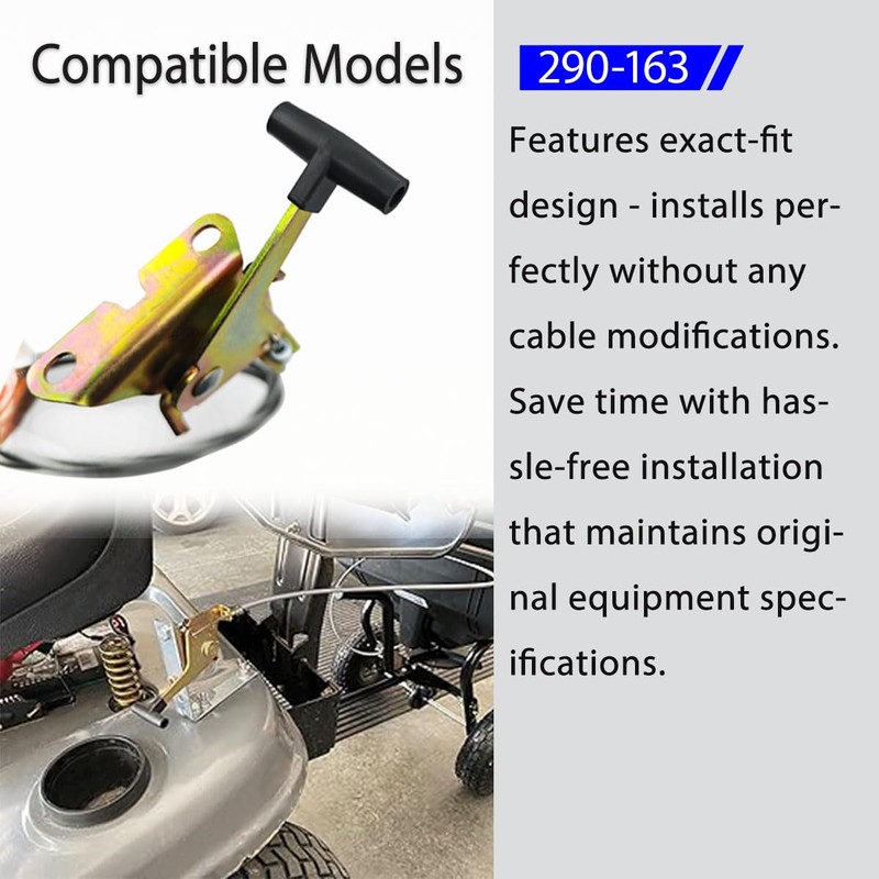 ZanFyxil 290-163 Throttle Control Cable Universal Replacement Compatible with Stens