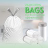 Small Bin Bags10L Drawstring Bin Liners 72 White Waste Pedal
