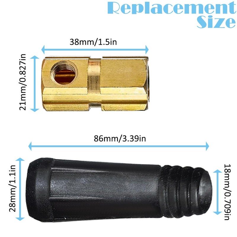 EATBALE EDKL35-50 315Amp Connector Replacement Parts for TIG Welding Cable
