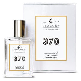 BIOCURA BC Perfume 370 Inspired by Sandalwood & White Musk For Women & Men Replica Fragrance Dupes Eau de Parfum Spray Bottle 1.7 Fl Oz/50ml-X1