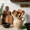 Ceramic Utensil Holder & Crock Farmhouse Rustic Light Clay with