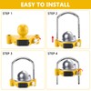 Covienapp Trailer Hitch Lock Adjustable Tow Hitch Lock Universal Ball