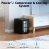 COWSAR Beverage Refrigerator 24-Can Mini Fridge,Small Adjustable Digital Thermostat