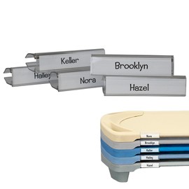 Angeles Name Clips for Cots, Plastic Name Tags for Daycares or Preschools, Classroom Cot Identifiers, Works Best with Angeles Spaceline Cots, 5 Clips Included