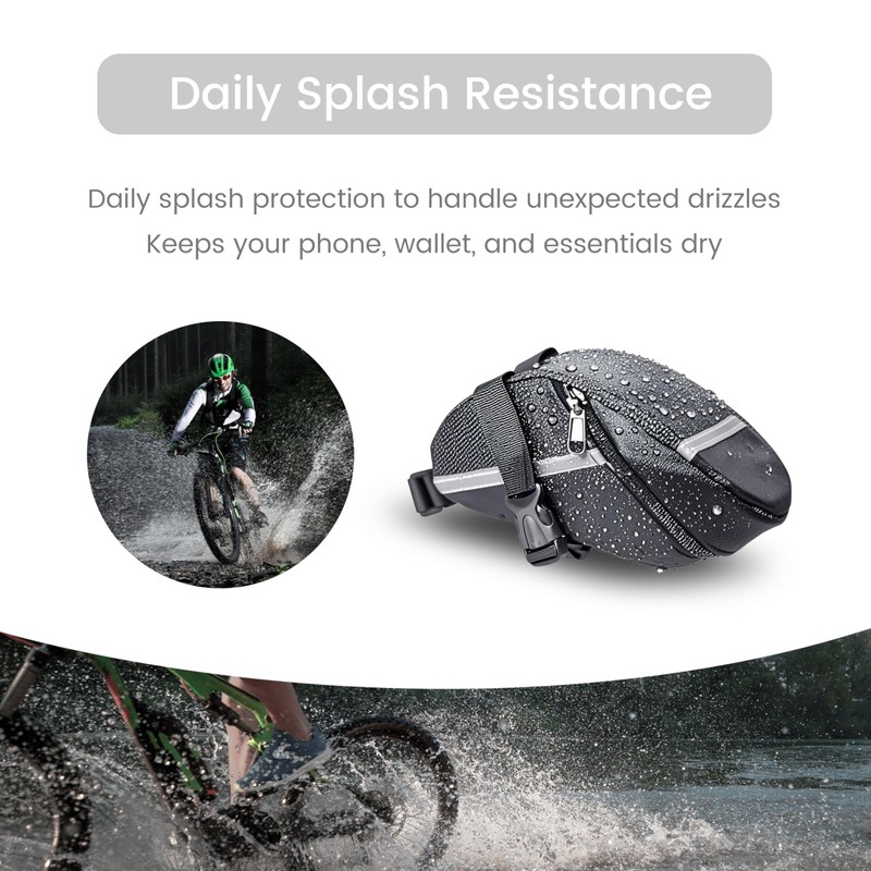 FZSECRIU 1 Piece Saddle Bag for Bicycle, Saddle Bag, Bicycle