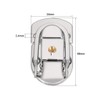 sourcing map 66mm x 34mm Metal Small Size Suitcase Lock