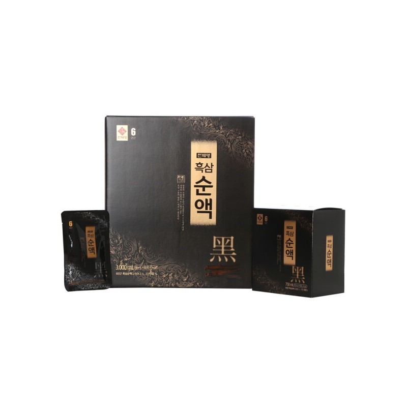 Cheonje Myeong Hong Sam 천제명 () 6년근 흑삼순액 (50ml x