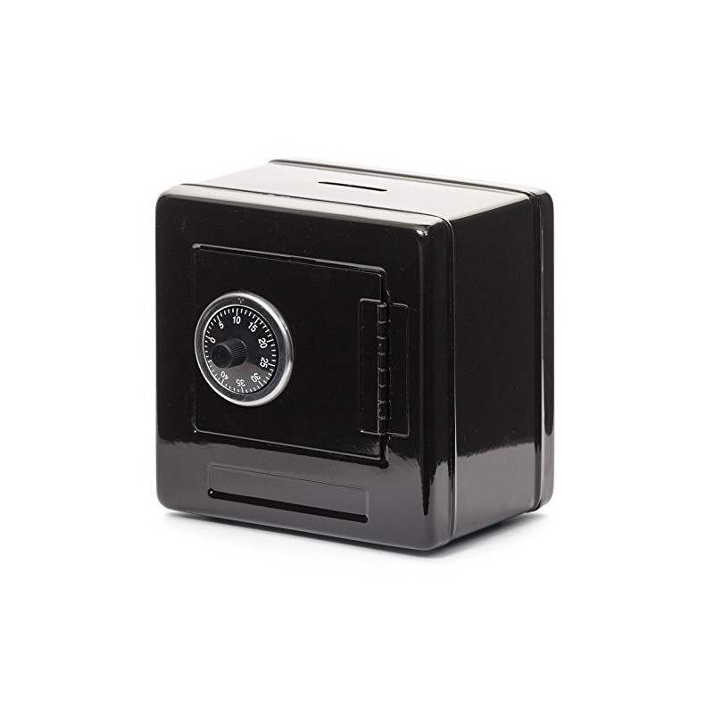 Metal Safe Money Box Black