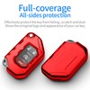 Autophone Compatible with Jeep Key Fob Cover With Leather Keychain