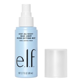 e.l.f. Stay All Night Blue Light Micro-Setting Mist, Spray Fijador y Refrescante de la Piel Para un Acabado Mate, Reduce la Transmisión de Luz Azul, 2.7 Fl Oz