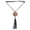 Gypsy Jewels Long Southwestern Style Faux Suede Leather Tassel Trendy