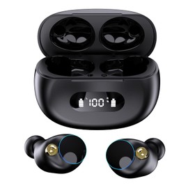 Wireless Earphones Earbuds,TWS Bluetooth 5.2 Headphones,Fingerprint Touch, Comfortable Fit for Sports, Ultra-Long Play Time, IPX7 Waterproof, Hi-Fi Earphones for Bluetooth Devices(Auto Connect)