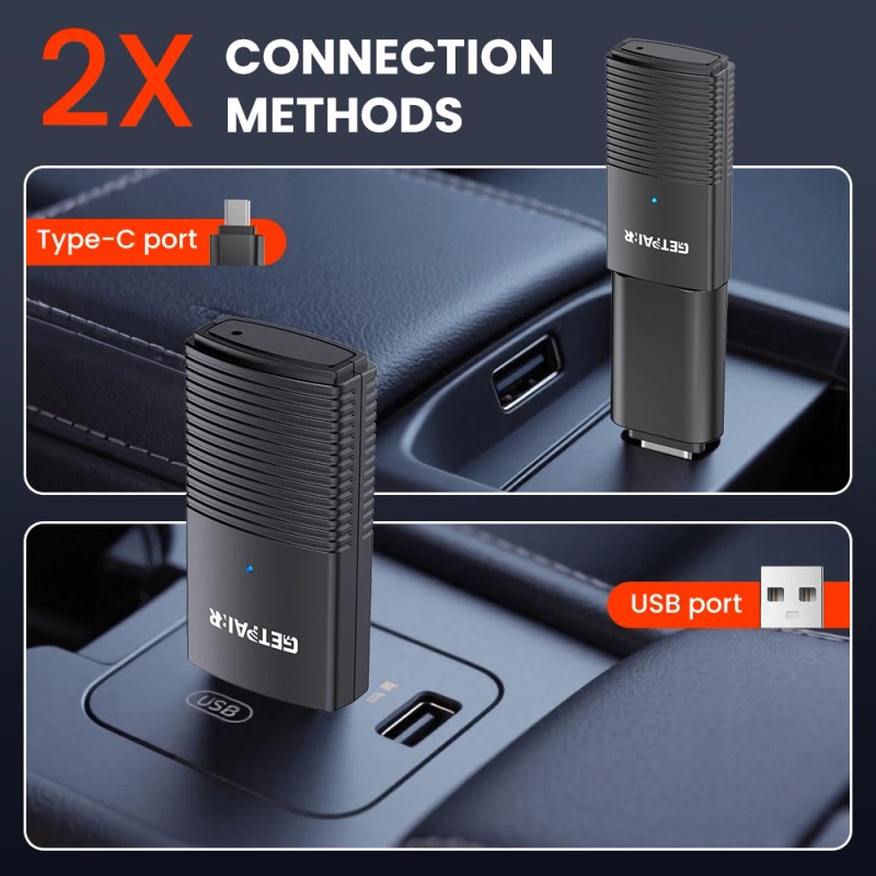 GetPairr 5G Wifi Wireless Apple Carplay Android Auto Adapter Mini