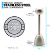 Impeccable Culinary Objects (ICO) ICO013 Stainless Steel Topper and Egg