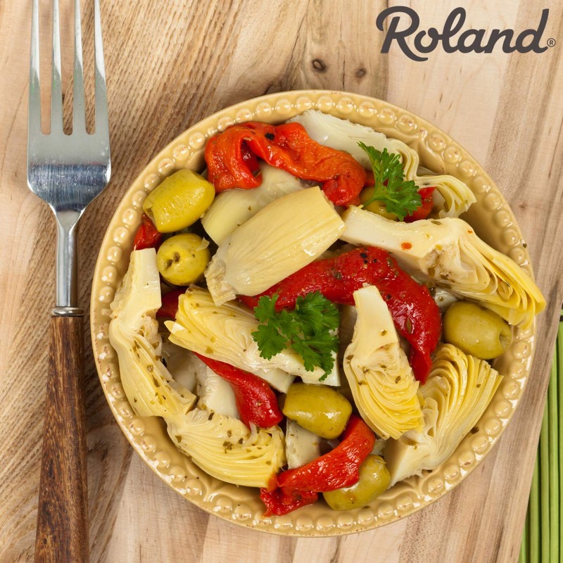 Roland Foods Marinated Quartered Artichoke Hearts, Specialty Imported Food, 5
