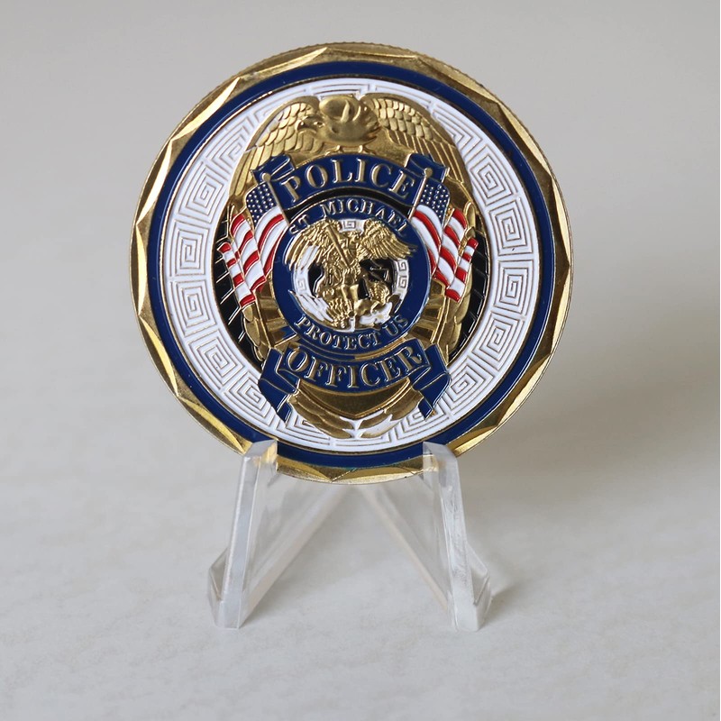 10 Pack 1.4 Inches Clear Easel Stands Mini Acrylic Coin