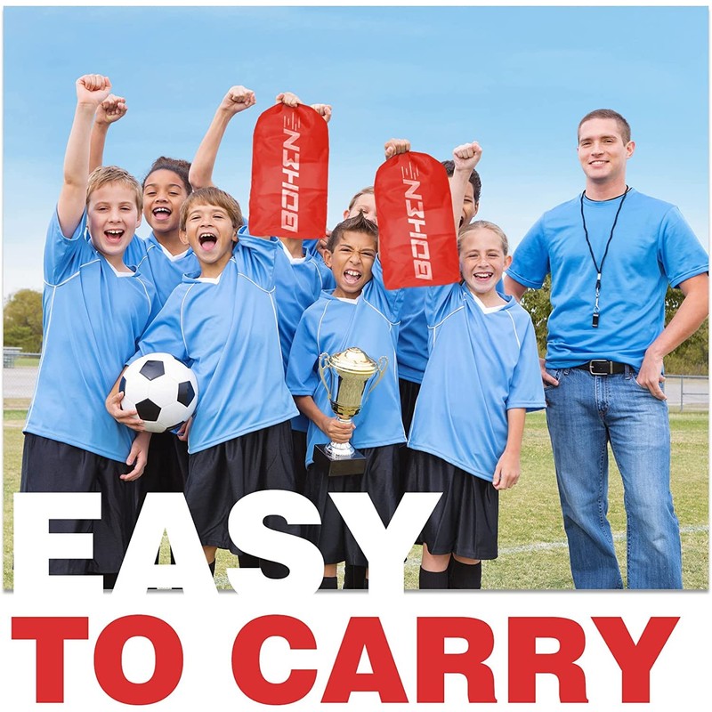 BOHEN 6x4FT Portable Soccer Goal for Kids Backyard with Carry
