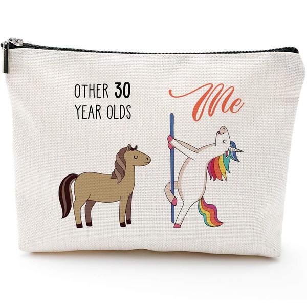 30th Birthday Gifts for Her Fun 30th Birthday Gifts for Women - 1994 Birthday Gifts for Women, 30 Years Old Birthday Gifts Makeup Bag for Mom, Wife, Friend, Sister, Her, Colleague, Coworker