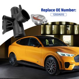 1350A015 Radiator Engine Coolant Filler Neck with Cap Compatible with 2008-2015 Lancer Outlander