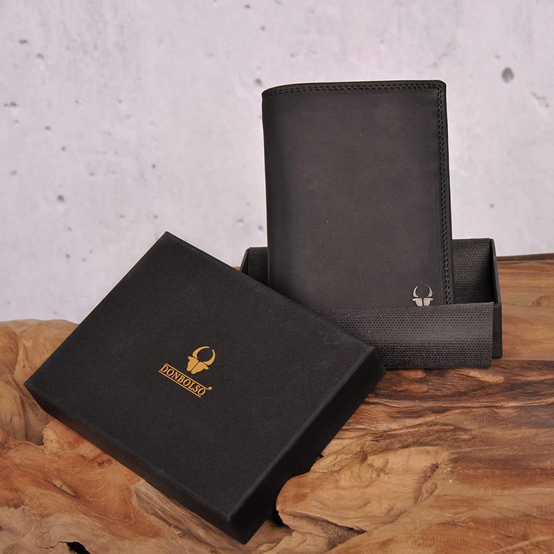 Donbolso Vienna I Large Leather Wallet for Men with RFID