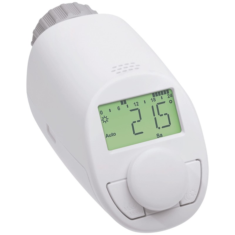 eqiva Electronic Radiator Thermostat Model N Set of 2 White
