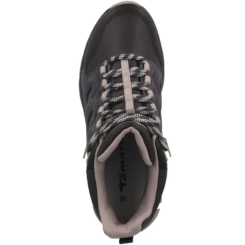 Tamaris Women's Hiking Shoe, Black Snake, 8.5