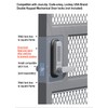 JOUNJIP GB2020 Gate Lock Box Steel Gate Box (1 3/4"
