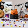 tmlfep 24Pcs Halloween Light Up Rings,Halloween Space Party Decorations Supplies