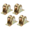 MECCANIXITY 4Pack V Groove Wheel, 2" Dia. Steel Sliding Gate