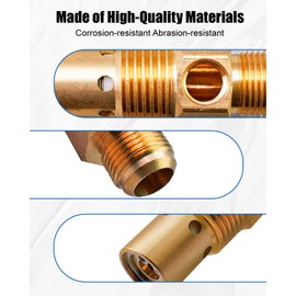 QAGGUM Air Compressor Check Valve Fit for Campbell Hausfeld 1/2" Male NPT Tank X 3/8" Compression Tube 1/8" NPT Unloader Port Replace CV221513AV