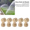 5PCS G1/2in Female Thread Brass Deck Jet Nozzles Durable Waterscape