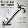G-Promise 5.8 Inch All Metal Shower Head Extension Arm, Adjustable
