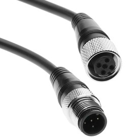 YCYUYUFUNS M12 Cable 5-Pin Male to Female Connector Cable A-Coded Industrial Waterproof Cable for Sensor Actuator, Automation Control, Robotics, Machinery