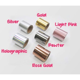 KINGTOOL Papel de aluminio caliente, rollo de papel de aluminio caliente utilizado con bolígrafo de papel de aluminio caliente (4 cm x 5 metros), color pastel