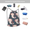 TumzfhQ Drawstring Backpack Sports Gym Bag for Men Women Teens