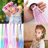 EUPSIIU Pack of 12 Colourful Hair Strands Children's Colourful Braided