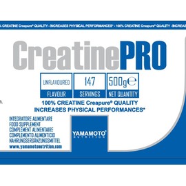 Yamamoto Nutrition CreatinePRO Creapure - 500g Pure Creatine Monohydrate in Creapure Quality Designed for Athletes and Active Adults