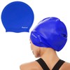 Aouloves Extra Large Long Hair Swim Cap for Braids and