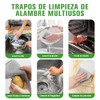 15 PCS Trapos de Limpieza de Doble Capa de Alambre